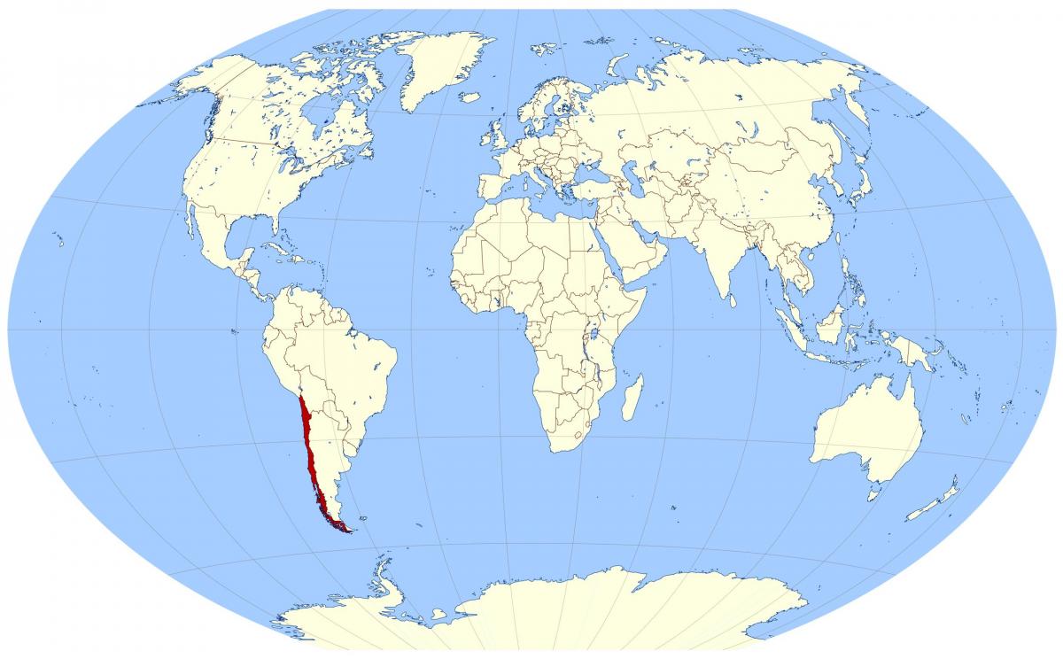 wêreld kaart wat Chili