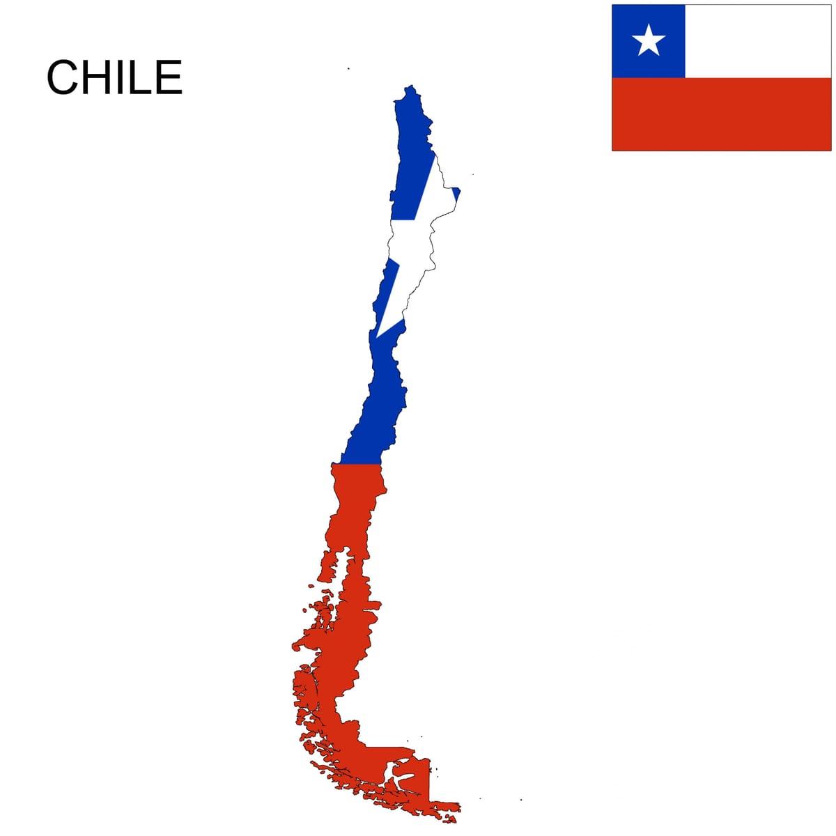 Chili kaart vlag