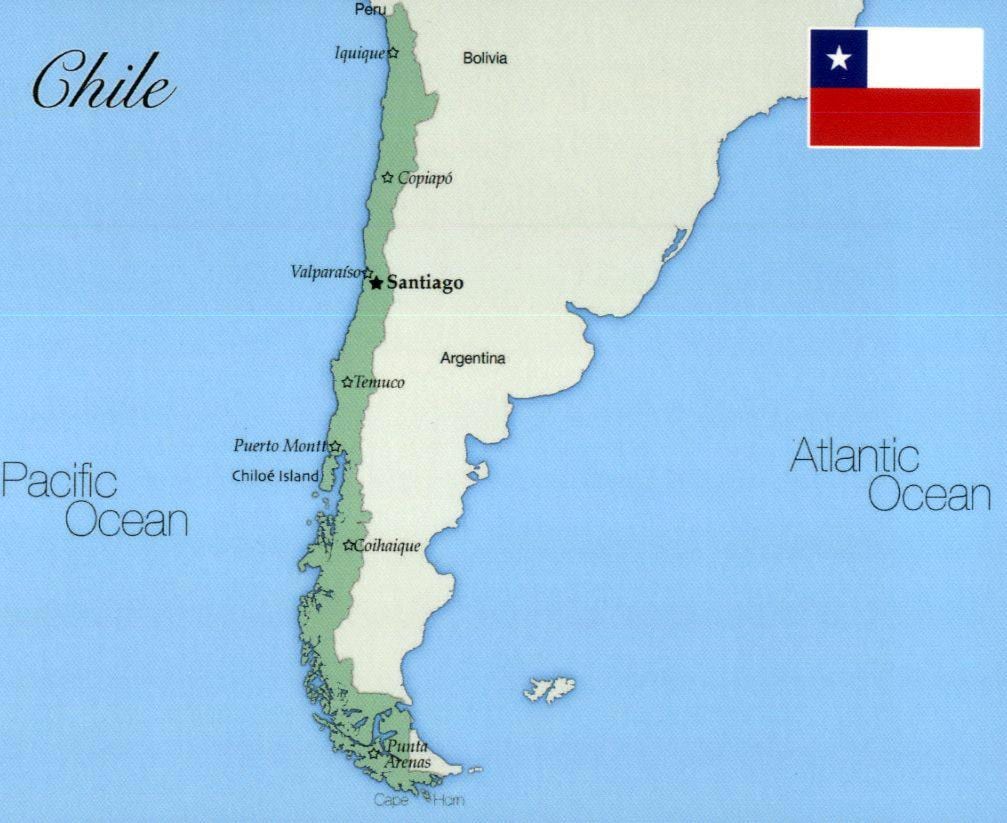 Chili iquique kaart