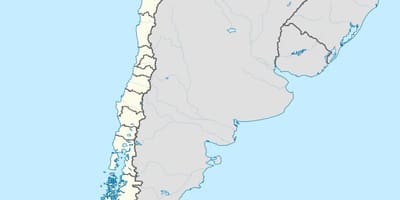 Kaart van Chili, antofagasta