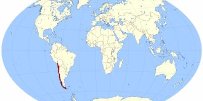Wêreld kaart wat Chili
