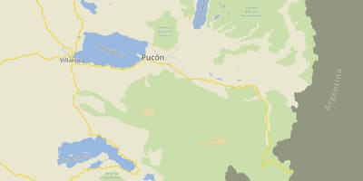 Kaart van pucon Chili
