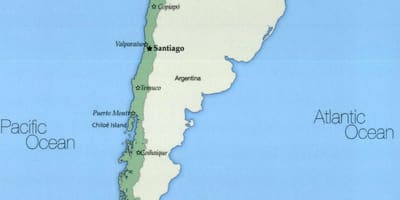 Kaart van temuco, Chili